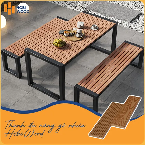 Thanh Đa Năng Gỗ Nhựa Ngoài Trời Hobi Wood HB71W11 Vibrant Yellow